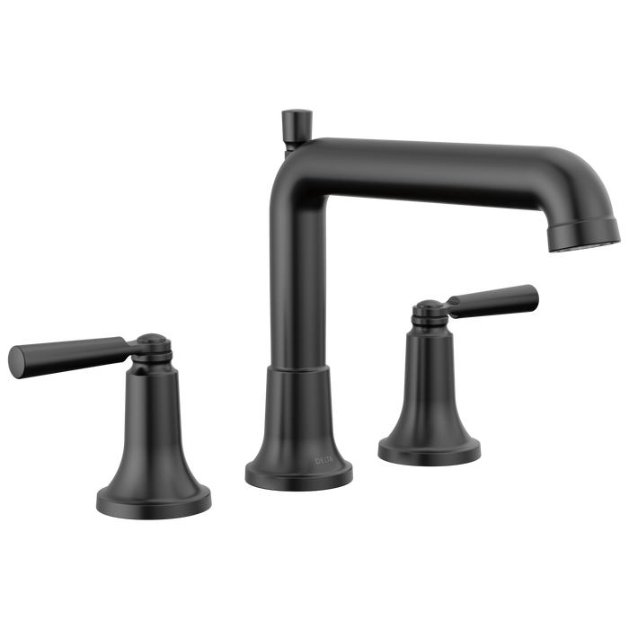 Delta Saylor T2736 Roman Tub Trim, matte black