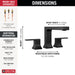Delta Velum T2737 Roman Tub Trim, matte black - view 2