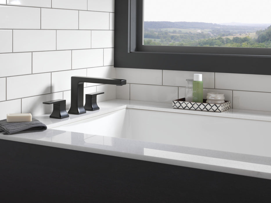 Delta Velum T2737 Roman Tub Trim, matte black - view 4