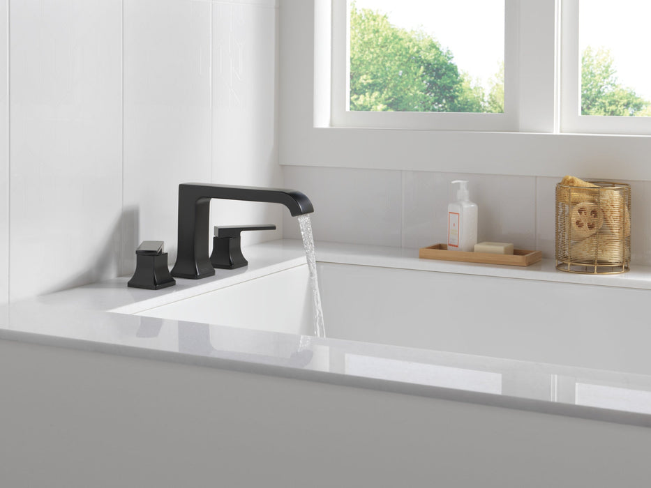 Delta Velum T2739 Roman Tub Trim, matte black - view 3