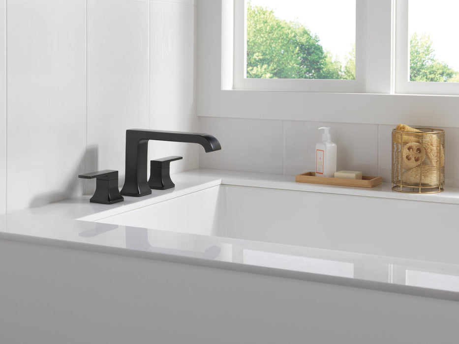 Delta Velum T2739 Roman Tub Trim, matte black - view 4