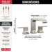 Delta Velum T2739 Roman Tub Trim, stainless - view 2