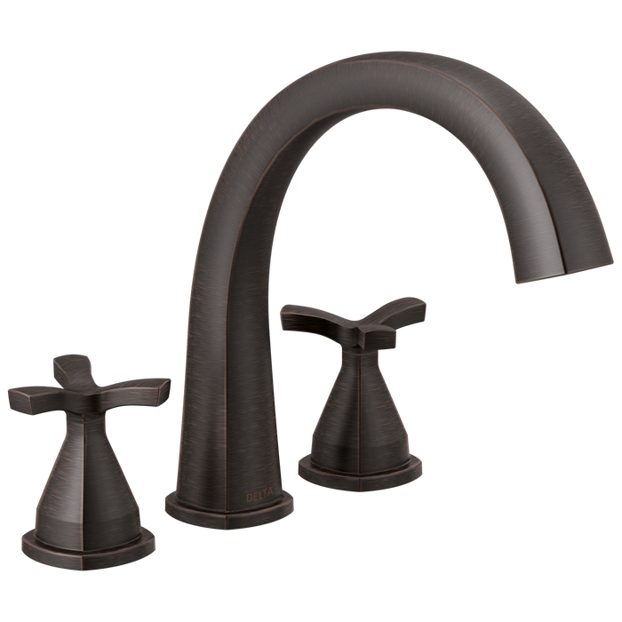 Delta Stryke: Three Hole Roman Tub Trim, venetian bronze