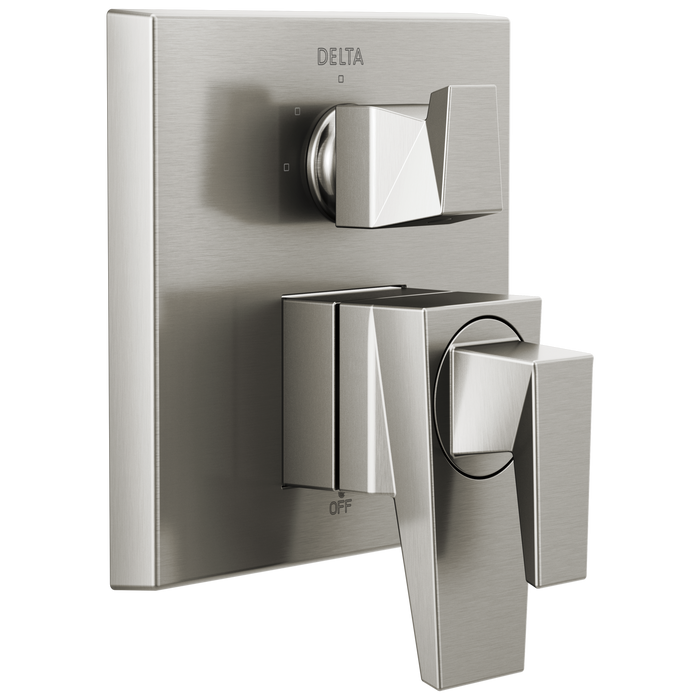 Delta Trillian T27843 Two-Handle Monitor 17 Series Valve Trim with 3-Setting Diverter, lumicoat stainless