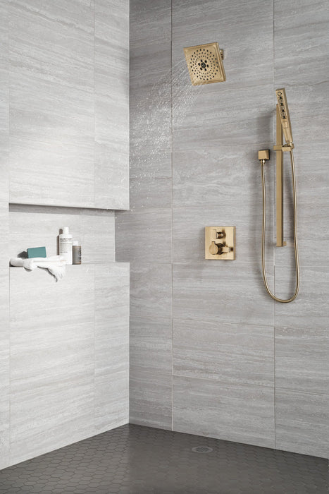 Delta Ara T27867 Angular Modern Monitor 17 Series Valve Trim with 3-Setting Integrated Diverter, champagne bronze - view 2