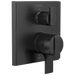 Delta Ara T27867 Angular Modern Monitor 17 Series Valve Trim with 3-Setting Integrated Diverter, matte black