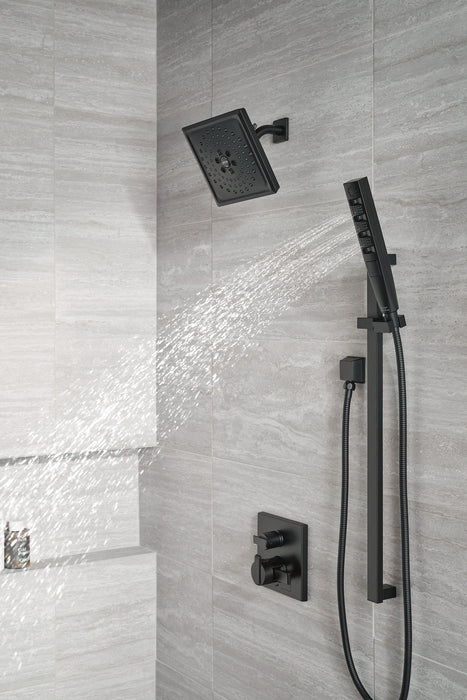 Delta Ara T27867 Angular Modern Monitor 17 Series Valve Trim with 3-Setting Integrated Diverter, matte black - view 2