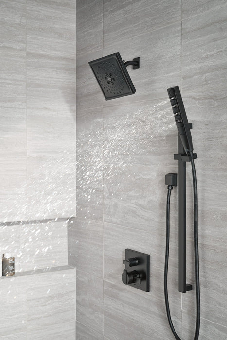 Delta Ara T27867 Angular Modern Monitor 17 Series Valve Trim with 3-Setting Integrated Diverter, matte black - view 3