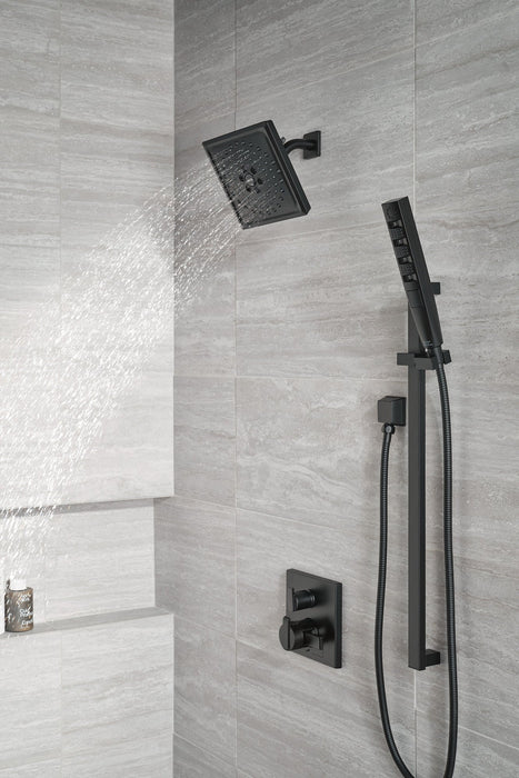 Delta Ara T27867 Angular Modern Monitor 17 Series Valve Trim with 3-Setting Integrated Diverter, matte black - view 4