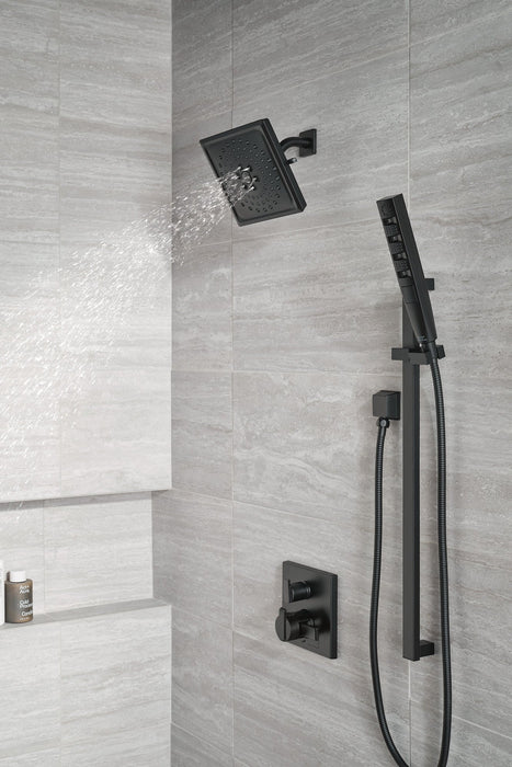 Delta Ara T27867 Angular Modern Monitor 17 Series Valve Trim with 3-Setting Integrated Diverter, matte black - view 5