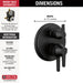 Delta Galeon T27871 17S Integrated Diverter Trim - 3 Setting, matte black - view 2