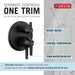 Delta Galeon T27871 17S Integrated Diverter Trim - 3 Setting, matte black - view 3