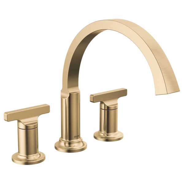 Delta Tetra T2788 Roman Tub Trim, lumicoat champagne bronze - view 2