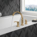 Delta Tetra T2788 Roman Tub Trim, lumicoat champagne bronze - view 4
