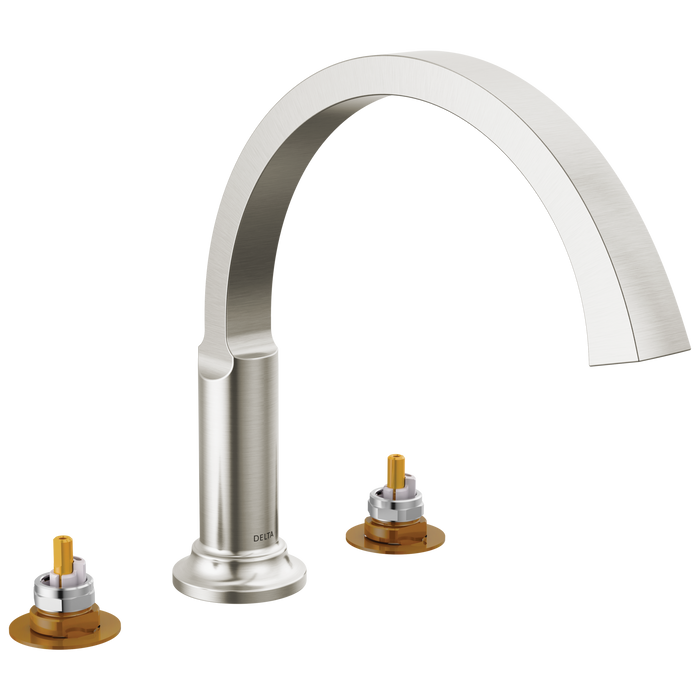 Delta Tetra T2788 Roman Tub Trim, lumicoat stainless