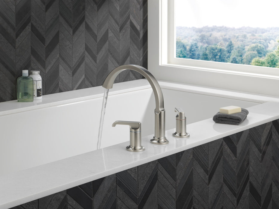 Delta Tetra T2788 Roman Tub Trim, lumicoat stainless - view 4
