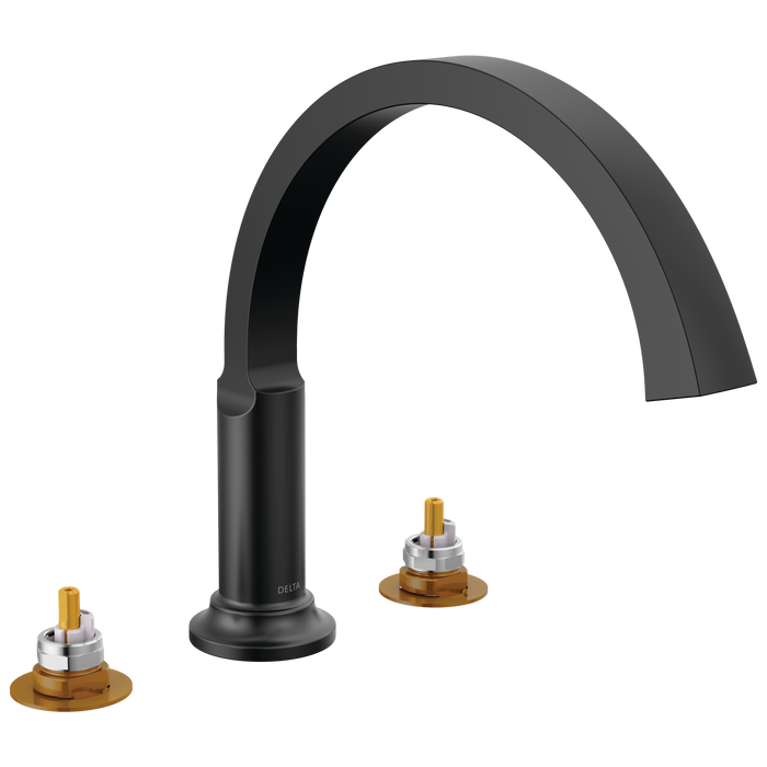 Delta Tetra T2788 Roman Tub Trim, matte black