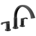 Delta Tetra T2788 Roman Tub Trim, matte black - view 2