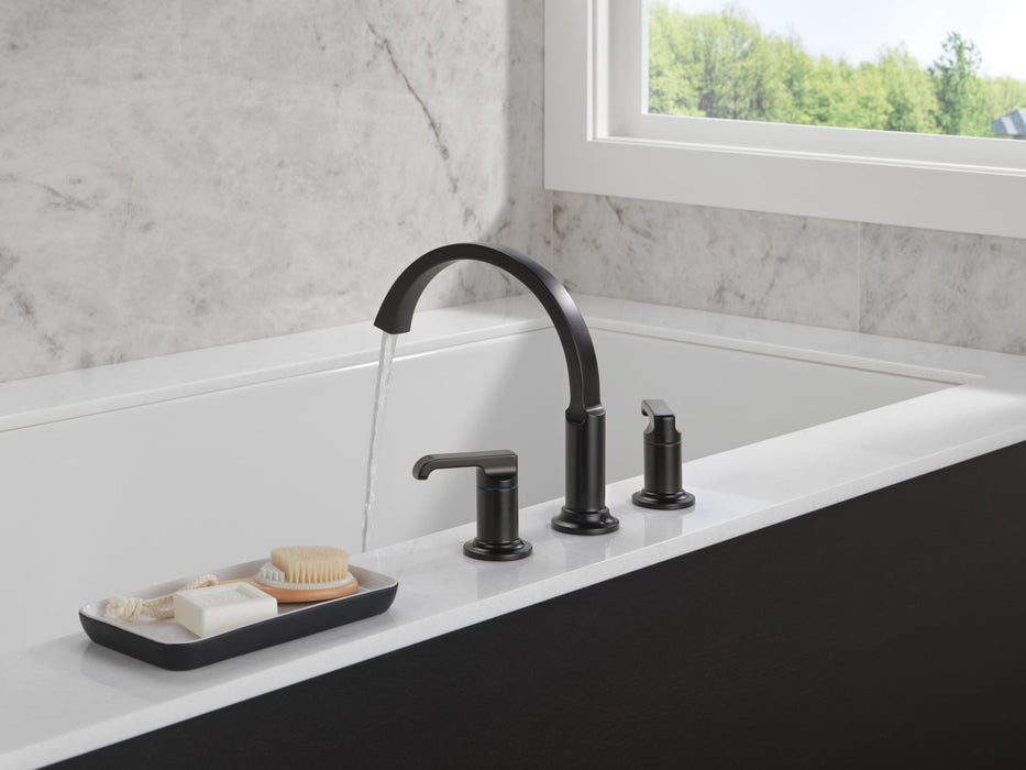 Delta Tetra T2788 Roman Tub Trim, matte black - view 4