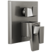 Delta Trillian T27943 Two-Handle Monitor 17 Series Valve Trim with 6-Setting Diverter, lumicoat black stainless