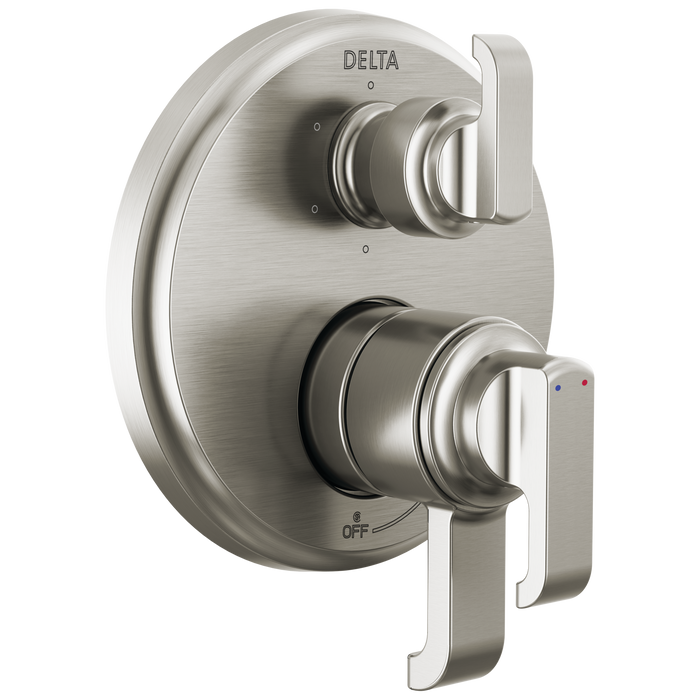 Delta Tetra T27989 17 Series Integrated Diverter Trim with 6-Setting, lumicoat stainless