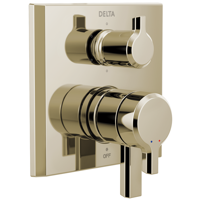 Delta Pivotal T27999 Monitor 17 Series Valve Trim with 6-Setting Integrated Diverter, lumicoat polished nickel