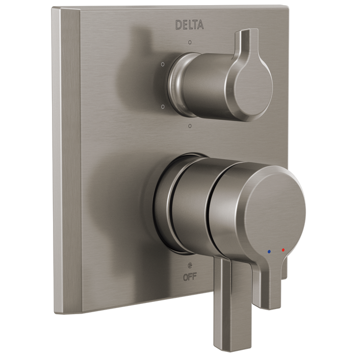 Delta Pivotal T27999 Monitor 17 Series Valve Trim with 6-Setting Integrated Diverter, lumicoat stainless