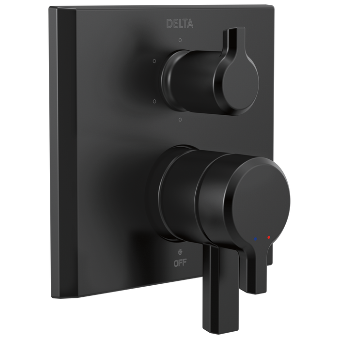 Delta Pivotal T27999 Monitor 17 Series Valve Trim with 6-Setting Integrated Diverter, matte black
