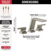 Delta Pivotal: Roman Tub Trim, lumicoat stainless - view 3