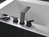 Delta Pivotal: Roman Tub Trim, matte black - view 2