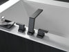 Delta Pivotal: Roman Tub Trim, matte black - view 3