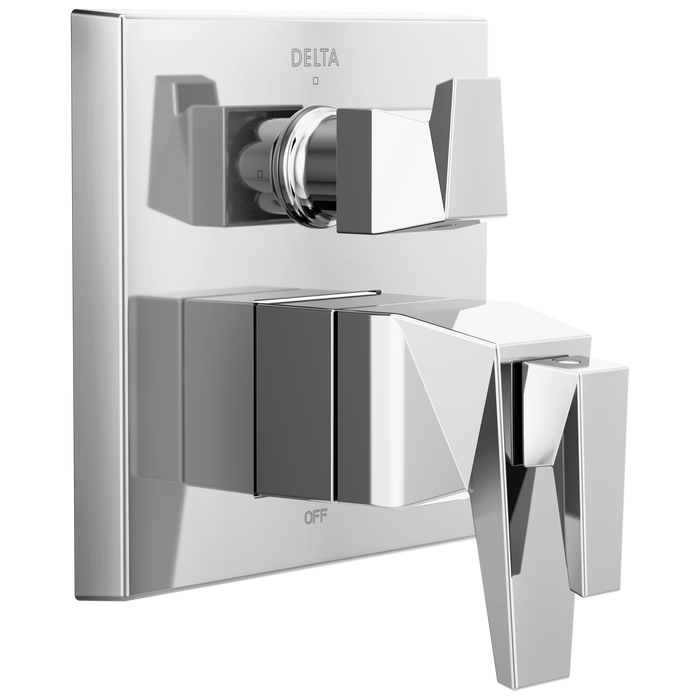 Delta Trillian T27T843 Two-Handle Monitor 17T Series Valve Trim with 3-Setting Diverter