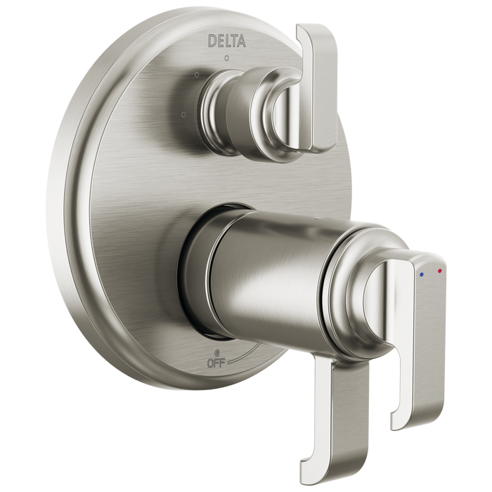 Delta Tetra T27T889 TempAssure 17T Series Integrated Diverter Trim with 3-Setting, lumicoat stainless