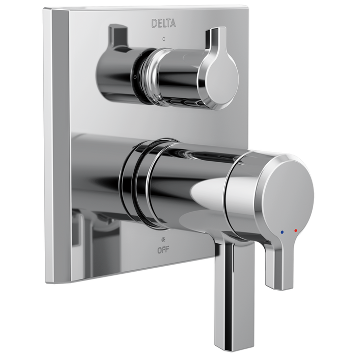 Delta Pivotal: TempAssure 17T Series Valve Trim with 3-Setting Integrated Diverter, lumicoat chrome