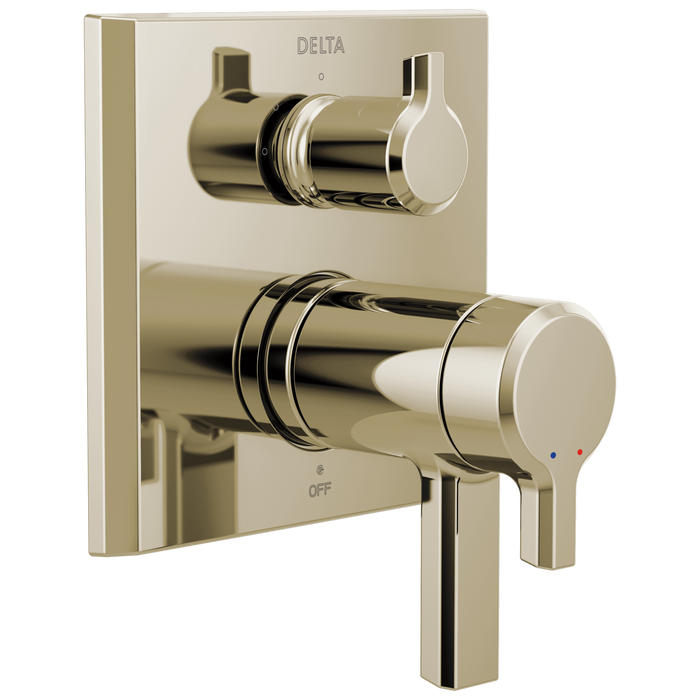 Delta Pivotal: TempAssure 17T Series Valve Trim with 3-Setting Integrated Diverter, lumicoat polished nickel