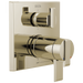 Delta Ara T27T967 Angular Modern TempAssure 17T Series Valve Trim with 6-Setting Integrated Diverter, polished nickel