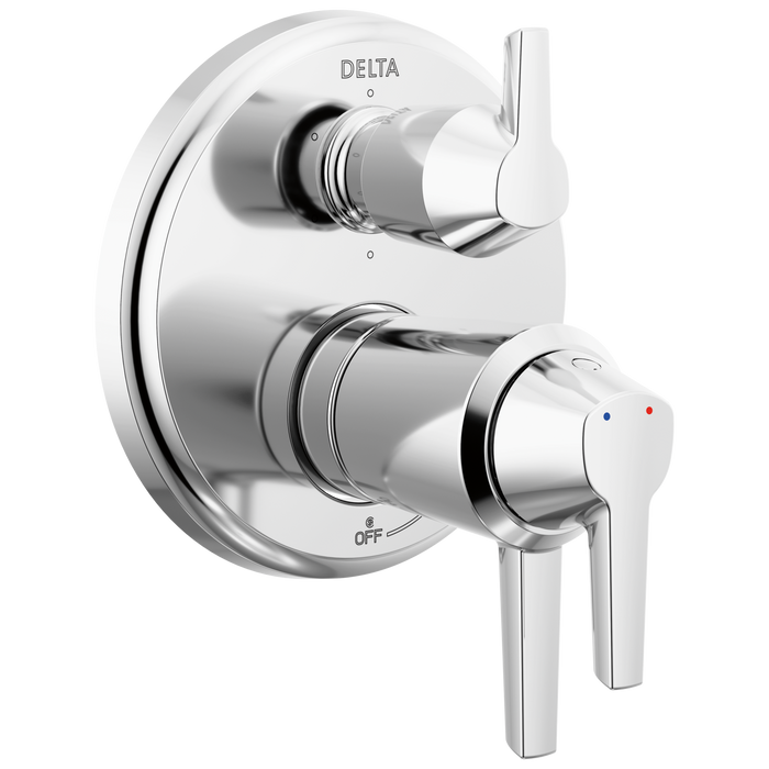 Delta Galeon T27T971 17T S Integrated Diverter Trim-6 Setting, lumicoat chrome
