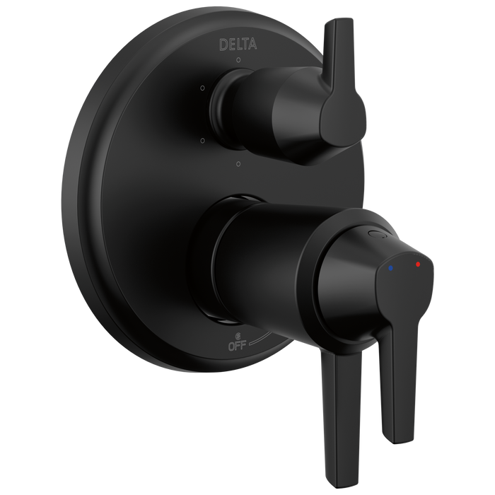 Delta Galeon T27T971 17T S Integrated Diverter Trim-6 Setting, matte black
