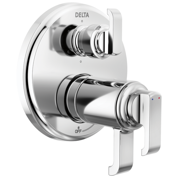 Delta Tetra T27T989 TempAssure 17T Series Integrated Diverter Trim with 6-Setting, lumicoat chrome
