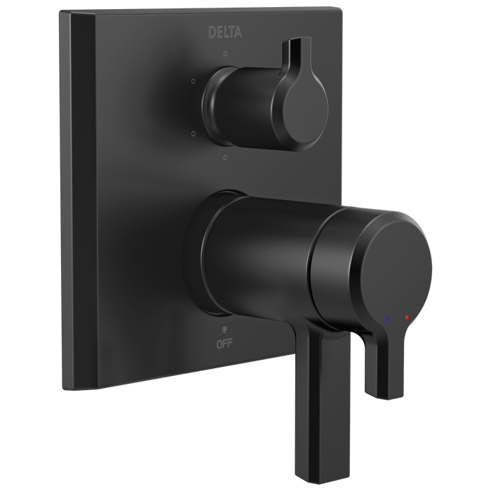 Delta Pivotal: TempAssure 17T Series Valve Trim with 6-Setting Integrated Diverter, matte black