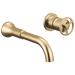 Delta Trinsic T3558LF Single Handle Wall Mount Bathroom Faucet Trim, champagne bronze