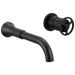 Delta Trinsic T3558LF Single Handle Wall Mount Bathroom Faucet Trim, matte black