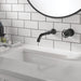 Delta Trinsic T3558LF Single Handle Wall Mount Bathroom Faucet Trim, matte black - view 3