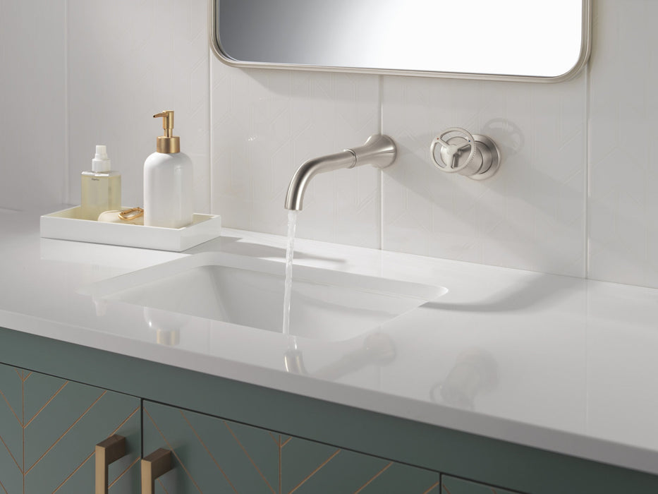 Delta Trinsic T3558LF Single Handle Wall Mount Bathroom Faucet Trim, stainless - view 3