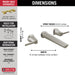 Delta Galeon T3571LF Two Handle Wall Mount Bathroom Faucet, lumicoat stainless - view 2