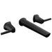 Delta Galeon T3571LF Two Handle Wall Mount Bathroom Faucet, matte black