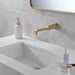 Delta Tetra T3589LF Single Handle Wall Mount Bathroom Faucet Trim, lumicoat champagne bronze - view 3