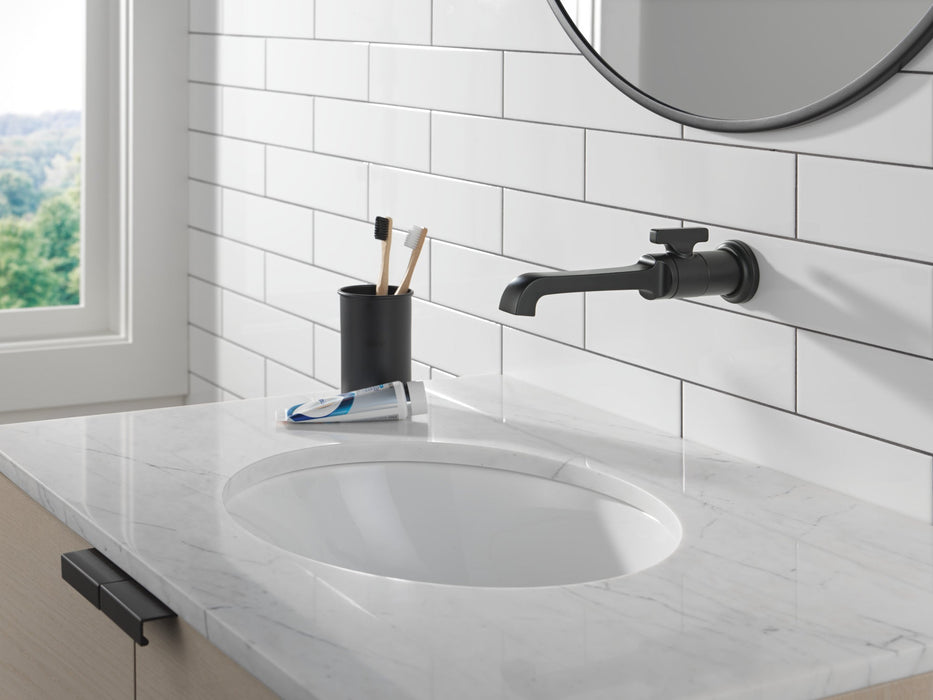 Delta Tetra T3589LF Single Handle Wall Mount Bathroom Faucet Trim