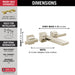 Delta Pivotal T3599LF Two-Handle Wall Mount Bathroom Faucet Trim, lumicoat polished nickel - view 2