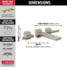 Delta Pivotal T3599LF Two-Handle Wall Mount Bathroom Faucet Trim, lumicoat stainless - view 2